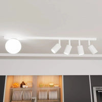 BASTER 5-lichts plafondlamp - Wit glas - afbeelding 2