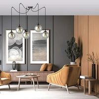 GIGI 5-lichts hanglamp - Smoked glas - afbeelding 2