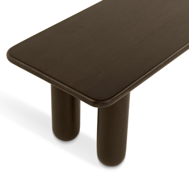 Eetbank Rondo - 220cm Donkerbruin