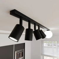 BASTER 5-lichts plafondlamp - Zwart frame plafondspots & spotbalken - afbeelding 6