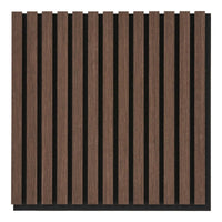 House of Nordic Akoestisch wandpaneel walnootlook - 2 stuks 520x520x22 mm