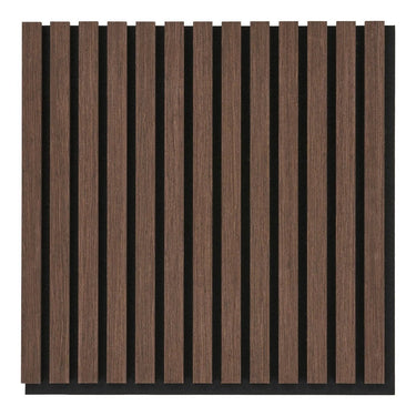 Akoestisch wandpaneel walnootlook - 2 stuks 520x520x22 mm