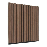 Akoestisch wandpaneel walnootlook - 2 stuks 520x520x22 mm - bruin - Mooier Thuis