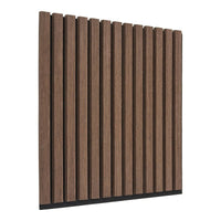 Akoestisch wandpaneel walnootlook - 2 stuks 520x520x22 mm - Mooier Thuis