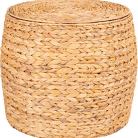 House of Nordic Delia Bijzettafel waterhyacint naturel Ø43 cm - Mooier Thuis