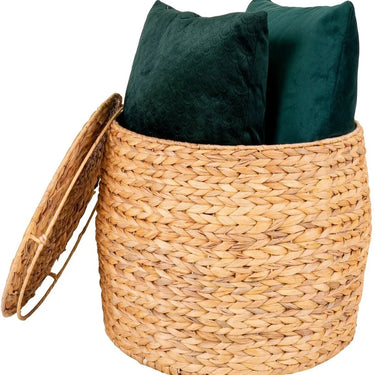Delia Bijzettafel waterhyacint naturel Ø43 cm