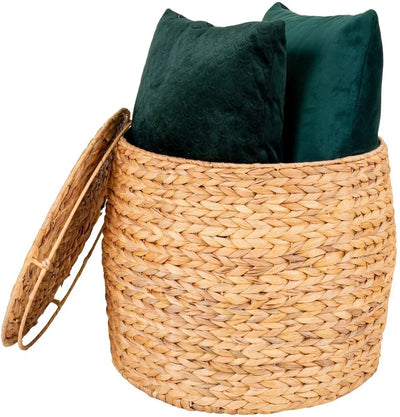 Delia Bijzettafel waterhyacint naturel Ø43 cm