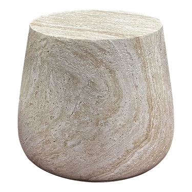 Bonn Bijzettafel van fiberclay naturel Ø47.5 cm
