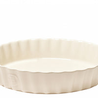 Emile Henry Diepe taartvorm Ø 28 cm crème