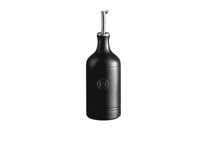 Emile Henry Olie- en azijnfles 0,45 L zwart