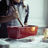 Emile Henry Cakevorm 31 x 13 cm rood