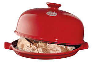 Emile Henry Broodbakbol Le Pain rood cadeauverpakking