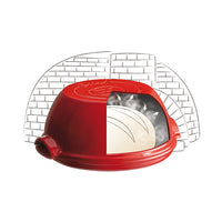 Emile Henry Broodbakvorm rond rood cadeauverpakking