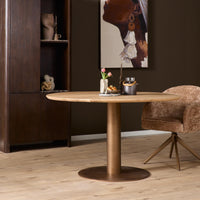 Eiken Eettafel Ferris Rond 130 cm
