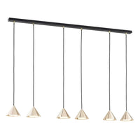 ELIT 6-lichts hanglamp - Goud metaal - Mooier Thuis