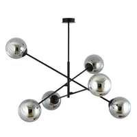 LINEAR 6-lichts hanglamp - Smoked glas - Mooier Thuis