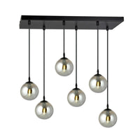 COSMO 6-lichts hanglamp - Smoked glas - Mooier Thuis