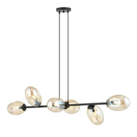 PANDORA 6-lichts hanglamp - Amber glas - Mooier Thuis
