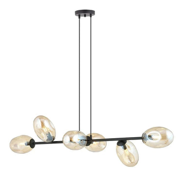 PANDORA 6-lichts hanglamp - Amber glas