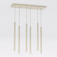 Selter hanglamp 6-lichts mokka