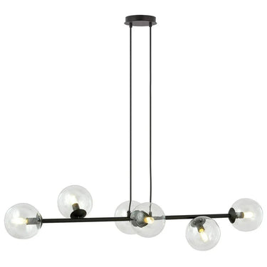 ROSSI 6-lichts hanglamp - Helder glas