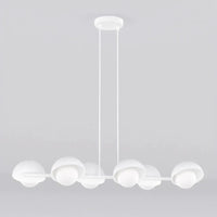 BOOM 6-lichts hanglamp - Wit glas - Mooier Thuis