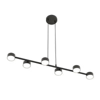 MEGARA 6-lichts hanglamp - Zwart frame - Mooier Thuis