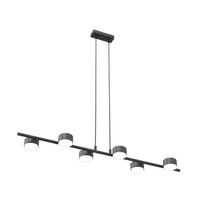 SORA 6-lichts hanglamp - Zwart frame - Mooier Thuis