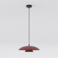 Babel hanglamp 6-lichts bordeaux zwart