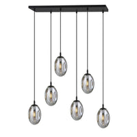 ASTRAL 6-lichts hanglamp - Smoked glas - Mooier Thuis