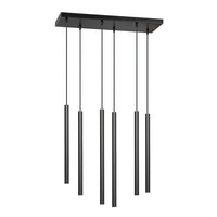 SELTER 6-lichts hanglamp - Zwart minimalistisch - Mooier Thuis