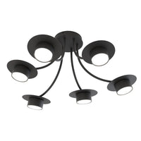 ENSO 6-lichts plafondlamp - Zwart - Mooier Thuis