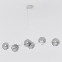 Magnus hanglamp smoked glas 6-lichts grijs