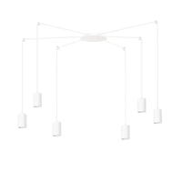TRAKER 6-lichts hanglamp - Wit frame - Mooier Thuis