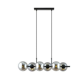 RORY 6-lichts hanglamp - Smoked glas