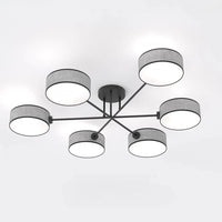 MAGA 6-lichts plafondlamp - Grijs frame - Mooier Thuis