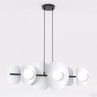 ELEMENTS 6-lichts hanglamp - Wit-grijs design - Mooier Thuis