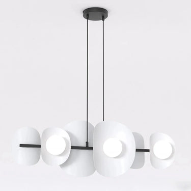 ELEMENTS 6-lichts hanglamp - Wit-grijs design