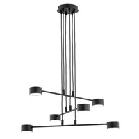 MODUS 6-lichts hanglamp - Zwart gepoedercoat staal - Mooier Thuis