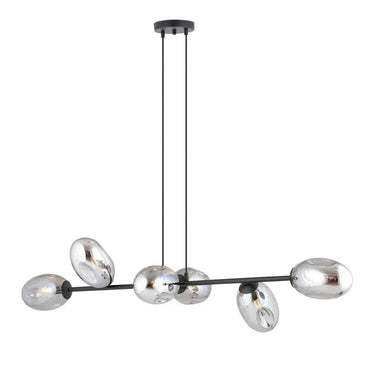PANDORA 6-lichts hanglamp - Smoked glas