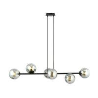 ROSSI 6-lichts hanglamp - Smoked glas - Mooier Thuis