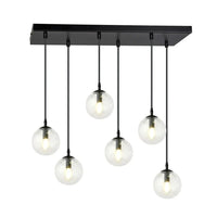 COSMO 6-lichts hanglamp - Helder glas - Mooier Thuis