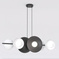 VOLUME 6-lichts hanglamp - Zwart wit design - Mooier Thuis