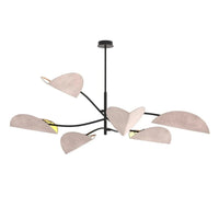LOTUS 6-lichts hanglamp - Grijs textiel - Mooier Thuis