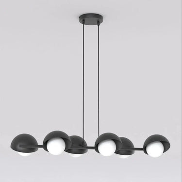 BOOM 6-lichts hanglamp - Zwart wit