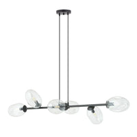 Emibig PANDORA 6-lichts hanglamp - Helder glas