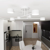 Emibig HALO 6-lichts plafondlamp - Wit