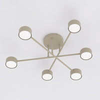 Halo plafondlamp 6-lichts mokka