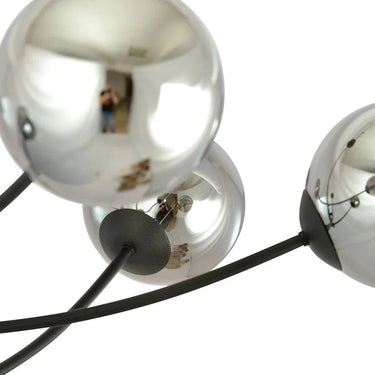 HUNTER 6-lichts hanglamp - Smoked glas