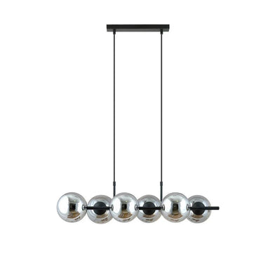 RORY 6-lichts hanglamp - Smoked glas